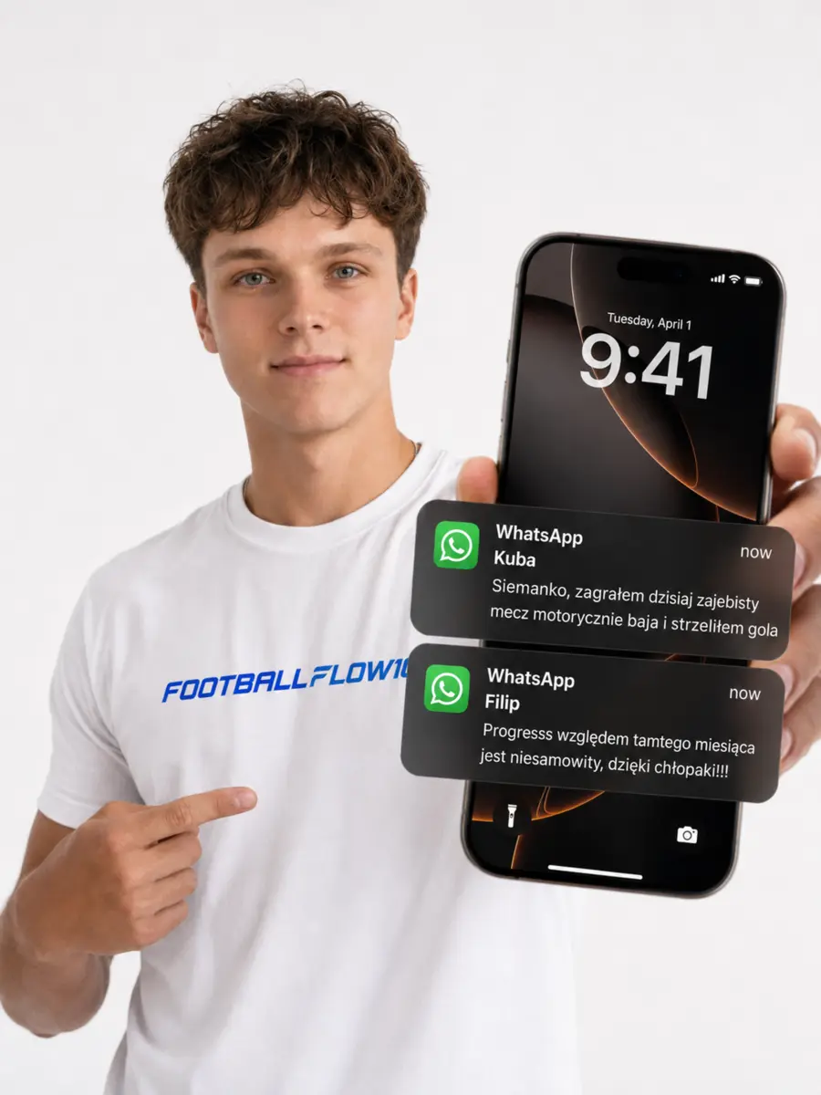 Indywidualne prowadzenie piłkarza - ilustracja FootballFlow10