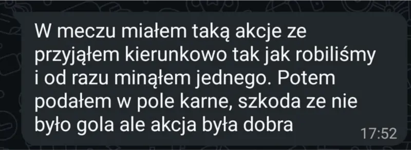 Wiadomość podopiecznego FootballFlow10 - efekt 5